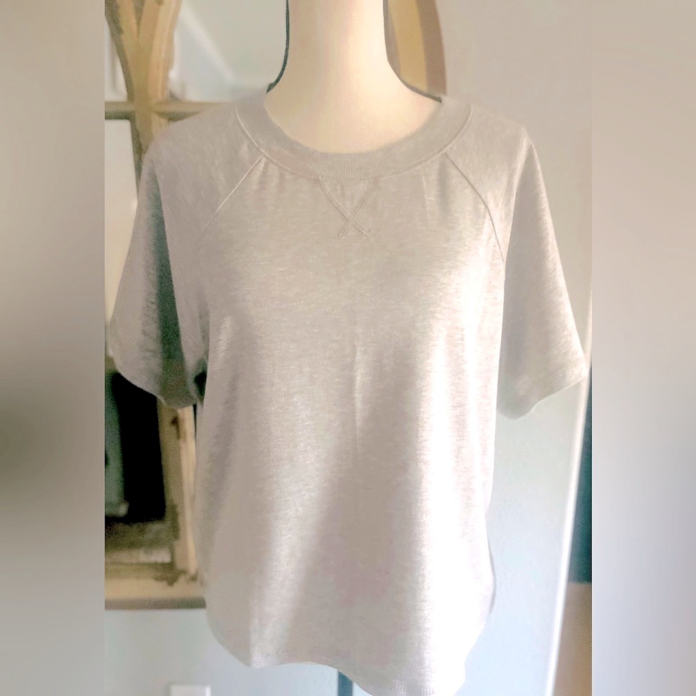 NWT-Calme by Johnny Was Raglan Cropped Sweatshirt Sz M women’s